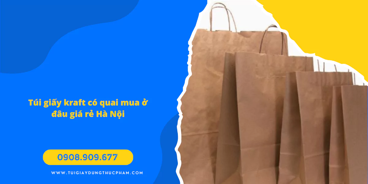 Túi giấy kraft có quai